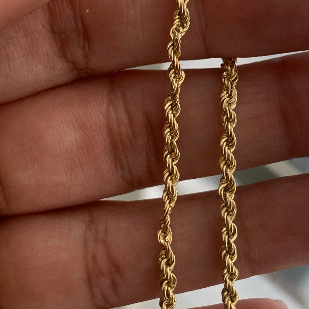 14kt Gold Rope Bracelet - Picture 2 of 9